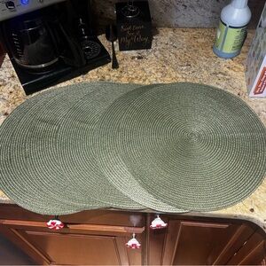 Set of 6 Green Placemats